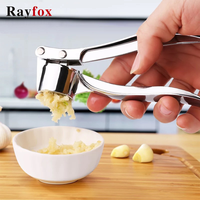 1 Buah Penghancur Bawang Putih Manual Baja Tahan Karat Alat Penghancur Jahe Sayuran Dapur Alat Penghancur Jahe Genggam