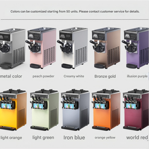 Machine à glace molle commerciale automatique 110V-240V, haute productivité (capacité 15 L/h), état neuf, haute performance - Product Image 5