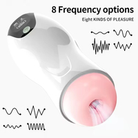 Godet Masturbateur Intelligent Entièrement Automatique pour Hommes, Produit Sexuel Adulte avec Fonctions Sonores et Vibrations Multi-Fréquences