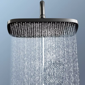 Súng Màu Xám Đồng Đàn Piano Vòi Hoa Sen Đặt 4 Chức Năng Lượng Mưa Đầu Vòi Sen Nóng Và Lạnh Phòng Tắm Hệ Thống Vòi Hoa Sen - Product Image 5