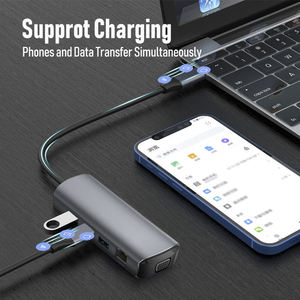 11 In1อะแดปเตอร์ <span class=keywords><strong>HDMI</strong></span> VGA 4K Thunderbolt 3ฮับพร้อมฮับ3.0 TF SD Reader ช่อง PD USB C Type-C ฮับสำหรับ MacBook pro/air สำหรับ ugreเพิ่มเติม - Product Image 6
