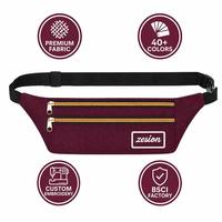 Sac banane personnalisé avec logo sur mesure, vente en gros, sac de taille en polyester, fabricant OEM, directement de l'usine