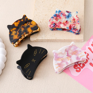 กิ๊บหนีบผมรูปการ์ตูน<span class=keywords><strong>เกาหลี</strong></span>น่ารักใหม่สำหรับผู้หญิงกิ๊บหนีบผมเซลลูโลสอะซิเตทรูปสัตว์น่ารัก - Product Image 2
