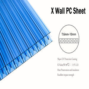 Lámina de Techo de <span class=keywords><strong>Policarbonato</strong></span> Multicapa, Recubierta con Protección UV, Paneles de Plástico para Techos de Invernaderos y Casas de Jardín - Product Image 6