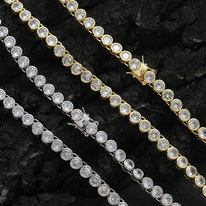 Bc249 3 मिमी 4 मिमी 5 मिमी पुरुषों और महिला टेनिस चेन हार फैशन गहने - Product Image 6