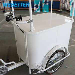 WEBETTER Café Boulangerie Vélo Extérieur Mobile Chariot Alimentaire Tricycle de Boulangerie Snack Food Vélo Chariot à Vendre - Product Image 5