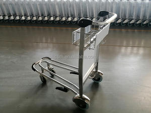 RH-J10-1 1100*625*1050Mm Roestvrijstalen Luchthavenbagagekarretje Vierwielige Passagierscar - Product Image 3