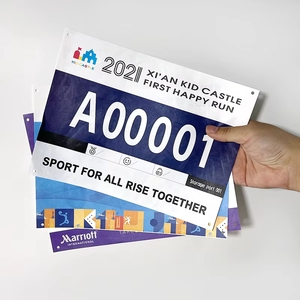 Números de Competición para Maratón con Impresión a Todo Color, Logotipo Personalizado, Papel Impermeable, Petos de Fútbol Reversibles - Product Image 4
