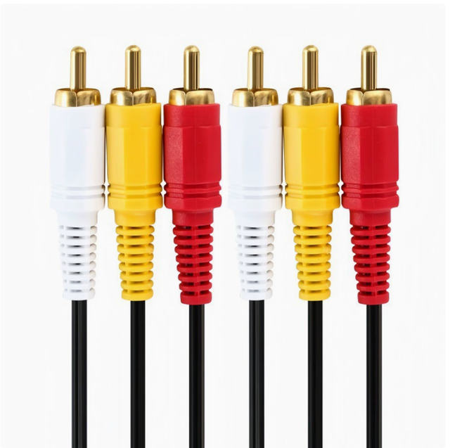 3-to-3 RCA to 3RCA/3 RCA to 3 RCA Audio Cable, 1.5/3/5/10/15/-50 Meters.
