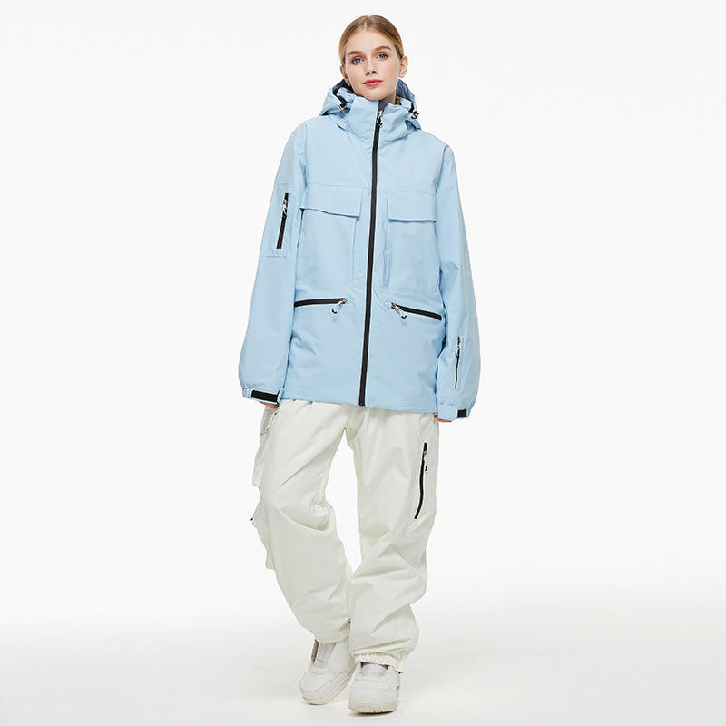 Women light blue+white