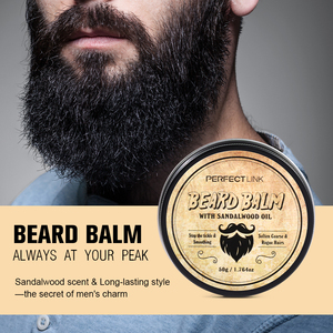 Baume à <span class=keywords><strong>barbe</strong></span> personnalisé en gros pour hommes, à la santal, fixation forte, formule à base de plantes noires, pour la croissance de la <span class=keywords><strong>barbe</strong></span>, texturisant, pour <span class=keywords><strong>moustache</strong></span> bouclée - Product Image 2