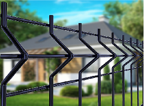High Security 3d Curved Fence Panels 3d Welded Mesh Fencing 2500mm width