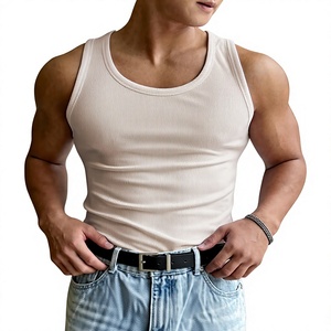 <b>Men</b> Tank Top Sleeveless Oversized <b>Gym</b> Shirt Streetwear Workout Fitness Sportswear Casual Summer <b>Vest</b> - Product Image 1