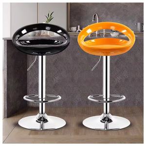 เก้าอี้บาร์ทันสมัย เก้าอี้บาร์ PU เฟอร์นิเจอร์บ้านหรู พนักพิงสูง เก้าอี้บาร์สไตล์อินดัสเทรียล - Product Image 6