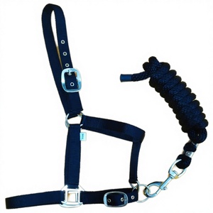 สายจูงม้าแบบคลาสสิกน้ำหนักเบา EQUIHAWK MVE-1020 ทำจากโพลีโพรพิลีนบุนุบัค พร้อมแผ่นรองไนลอนแบบปรับแต่งได้  อะไหล่โลหะผสมสังกะสีและทองเหลือง มีหลายขนาด - Product Image 2