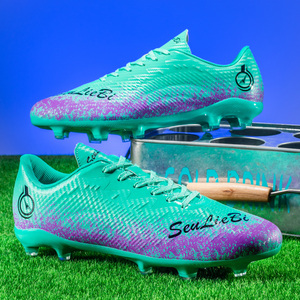 Vendita calda personalizzabile di Design <span class=keywords><strong>Turf</strong></span> calcio Futsal <span class=keywords><strong>scarpe</strong></span> da calcio per gli uomini suola in Mesh abbigliamento comodo per l'estate - Product Image 5