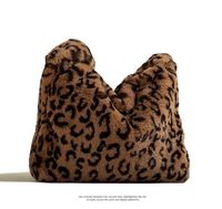 Sac fourre-tout pour dames imprimé léopard durable personnalisé sac à provisions pliable en toile velours côtelé avec logo personnalisé de l'usine