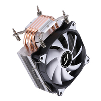 QiuzAim ordinateur 1700CPU dissipateur thermique 4/6 Tube de cuivre 1200 silencieux et lumineux 1151cpu ventilateur 120mm bureau PWM contrôle de la température