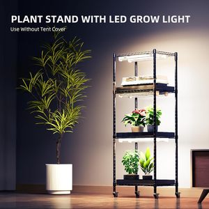 Support pour plantes <span class=keywords><strong>Spider</strong></span> <span class=keywords><strong>Farmer</strong></span> à 4 niveaux avec 6 lumières de croissance LED 12 "à spectre complet 5000K 54W et couverture de tente de culture 1680D Mini serre - Product Image 3