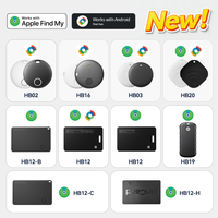 Traceur intelligent personnalisé certifié MFI avec application Find My, télécommande anti-perte pour téléphone portable, portefeuille, clés, bagages, localisateur de cartes, traqueur de clés, compatible iOS et Android, balise intelligente