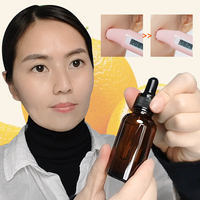 Sérum pour le visage OEM/ODM, marque privée, blanchissant, éclaircissant, anti-âge, resserre les pores, collagène, acide hyaluronique pour vitamine C, AHA, sec