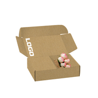 Boîtes à fleurs florales imprimées personnalisées emballage d'expédition en papier kraft ondulé pour maman logo en relief inclus