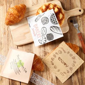 Bolsa de Papel para Alimentos, Triangular, Doble Abertura, con Logotipo Personalizado, Resistente a la Grasa/PE, para Hamburguesas y Pizza, 4.75 x 4.75 Pulgadas, Venta al por Mayor - Product Image 3