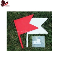 Accessoires de saut d'obstacles équestres REEDS en plastique ABS rouge et blanc, 2 pièces