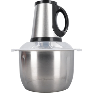 Procesador de Alimentos Multifunción, Picadora de Carne Eléctrica de Acero Inoxidable 2L/3L/5L, Motor de Cobre Puro, Apto para Coche y RV, para Uso Doméstico y Vegetales - Product Image 1