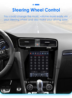 CARUPEZ Radio de Coche Android IPS de 9.7 Pulgadas para Golf 7 2014-2017 (Solo LHD) 8 Núcleos 7862S Estilo Tesla con GPS Integrado, CarPlay, DSP, USB, 1 Año de Garantía