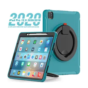 Schokbestendige Houder Schouderriem Siliconen Tablet Hoesjes Voor Ipad Pro 12.9 Case Tabletten Hoesje Voor Ipad 12.9