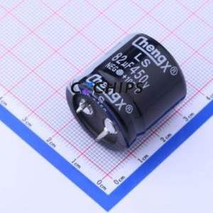 ตัวเก็บประจุแบบอิเล็กโทรไลต์อะลูมิเนียมแบบ Snap-in รุ่น LS826M450O25RR0VH2SP0 ชนิด Through-hole (THT) ขนาด D25xL25 มม. 82uF 20% 450V 25 มม. - Product Image 1