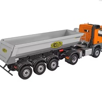 SJY-K5801-101 4WD, Camión de Ingeniería a Control Remoto de Alto Rendimiento a Escala 1/14 con Remolque 4x4, con Sonido y Luz