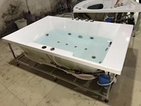 Baiyao Spa Jakuzzi Air Jet Massage 2 personnes Spas extérieurs avec bain à remous acrylique Whirlpool japonais baignoire de trempage