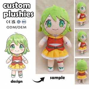 Produttore di Peluche Personalizzati, Design <span class=keywords><strong>Anime</strong></span> <span class=keywords><strong>Gatto</strong></span> Ragazzo con Occhiali, Giocattoli e Bambole in Peluche su Misura - Product Image 2