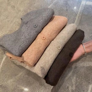 Nuova Moda 2026: <span class=keywords><strong>Cardigan</strong></span> in <span class=keywords><strong>Pile</strong></span> da <span class=keywords><strong>Donna</strong></span>, Maglione Corto Lavorato a Maglia, Collo Tondo, Caldo Stile Coreano, Casual - Product Image 3