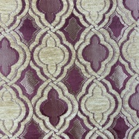 Tissu de décoration d'intérieur chenille tissé jacquard de 280cm de largeur pour housse de coussin de canapé et draperie en stock