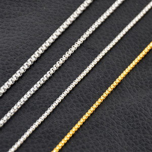 Men's <b>Titanium</b> Steel Necklace Box <b>Chain</b> Clavicle <b>Chain</b> Gift Jewelry CE401 - Product Image 4