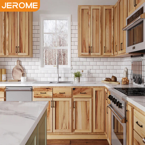 Design personalizzato pronto per il montaggio Shaker Cabinetry casa armadio Set rustico Hickory legno massiccio Hickory armadi da cucina - Product Image 2