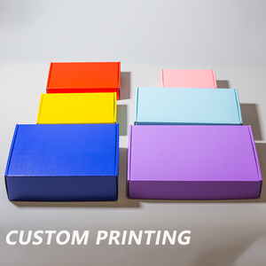 Tùy chỉnh bao bì sinh thái thân thiện màu nhỏ các tông máy bay sóng Quà Tặng vận chuyển bưu phẩm Hộp giấy cho giày quần áo - Product Image 3