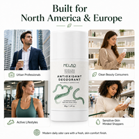 Déodorant en stick spiruline marque privée au ricinoléate de zinc pour le contrôle des odeurs, idéal pour les trajets quotidiens, l'entraînement et les voyages, sensation de sécheresse, sans aluminium