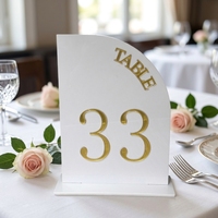Support de numéro de table en acrylique personnalisé pour la décoration d'événements de mariage