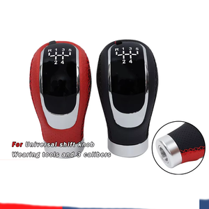 <span class=keywords><strong>Pommeau</strong></span> <span class=keywords><strong>de</strong></span> levier <span class=keywords><strong>de</strong></span> <span class=keywords><strong>vitesse</strong></span> universel en cristal XCZ 545 (2003-2005) pour voitures manuelles européennes, installation facile, aluminium durable, tout en cuir cousu - Product Image 5