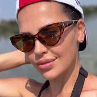 Lunettes de soleil œil de chat minimalistes pour femmes, monture élégante, protection UV400, style moderne et chic, tendance, vente en gros, logo personnalisé