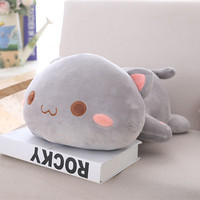 Kawaii mignon jouet en peluche animal de compagnie Kitty doux Anime chat en peluche oreiller pour les enfants