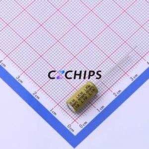 Condensateur électrolytique en aluminium à montage traversant LKMC1201E271MF, composant à montage traversant THT, D6.3xL12mm 270uF 20% 25V 2.5mm - Product Image 2