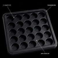 Plateau thermoformé en PET sur mesure, emballage sous vide pour composants automobiles et quincaillerie, approvisionnement en gros direct usine