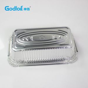 Barquette en aluminium n° 6a 202x110mm, <span class=keywords><strong>bac</strong></span> <span class=keywords><strong>gastro</strong></span> pour la restauration britannique, accompagnements de rôtis du dimanche, boîte de conservation alimentaire <span class=keywords><strong>jetable</strong></span>, boîte argentée - Product Image 3