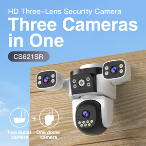 Vstarcam CS621SR <span class=keywords><strong>3</strong></span>眼镜头视图1080p 6mp 9mp夜视家居智能Ptz无线闭路电视摄像机网络 - Product Image 6