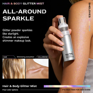 SHE LOVES Spray Iluminador en Polvo Brillante, Resistente al Agua y de Larga Duración, Diseño Sin Presión, <span class=keywords><strong>Bronceador</strong></span> para Cabello, Cuerpo y Clavícula - Product Image 3